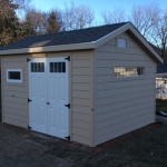 New Berlin Quaker with transom windows and front awning window